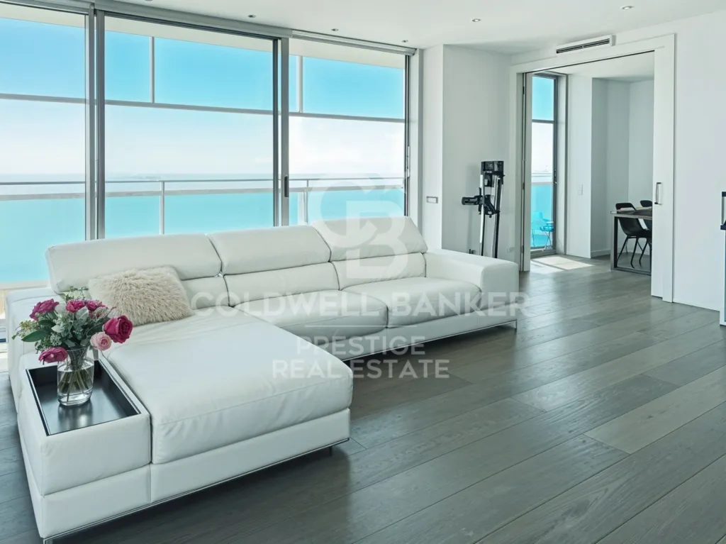 Séjour - Beachfront Apartment with Pool in Barcelona