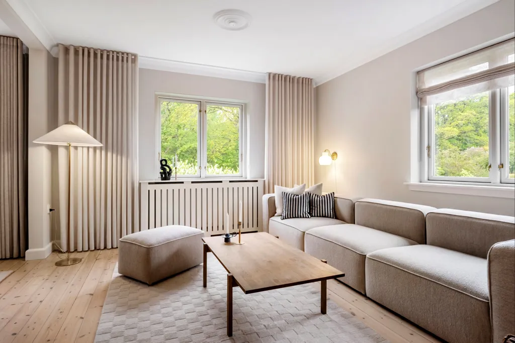 Séjour - Modernised Villa with Forest View in Hillerød