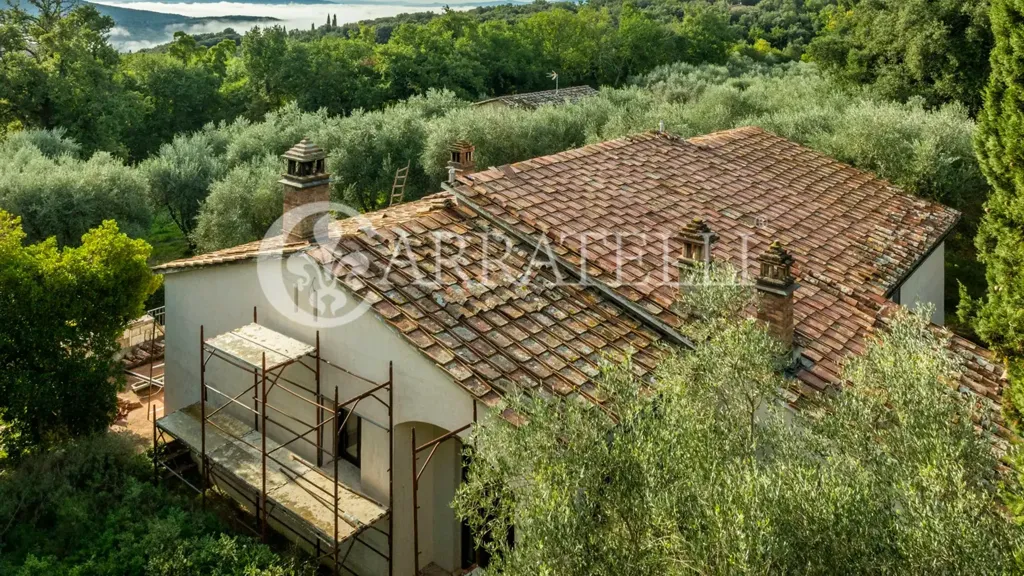 Vue aérienne - Luxury Farmhouse with Pool in Monteriggioni