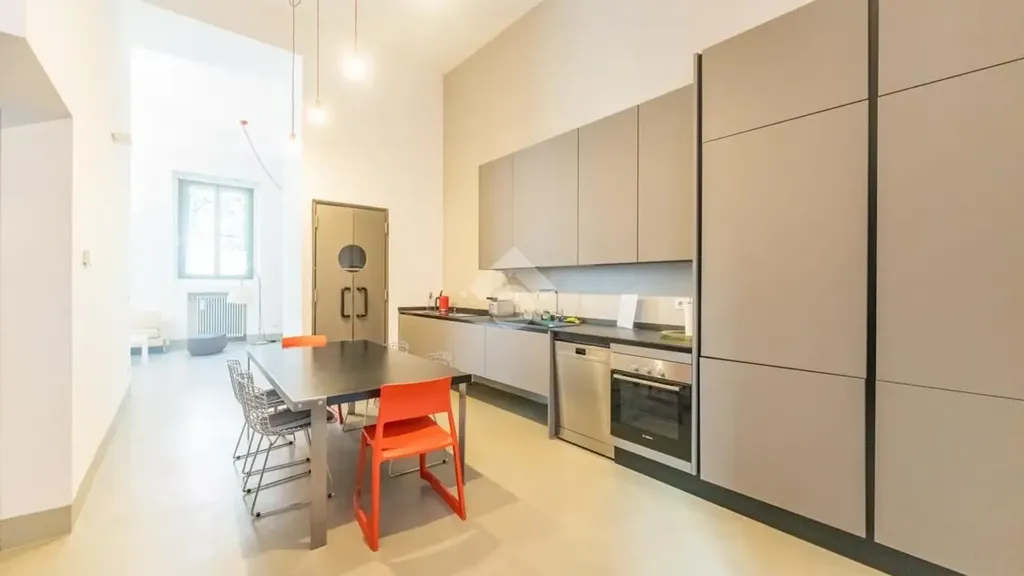 Cuisine - Charm Loft with Streetfront Windows in Milan