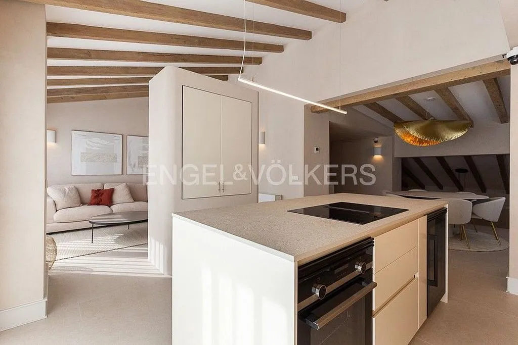Köök - Renovated Penthouse with Terraza in La Seu
