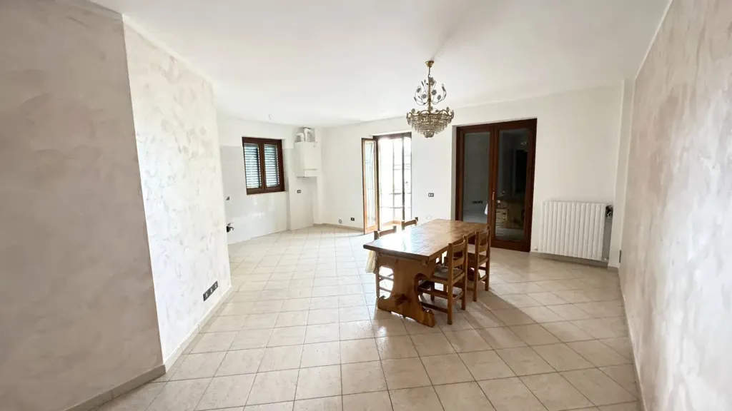 Dining Room - Modernised Apartment with Balcony in Fermo