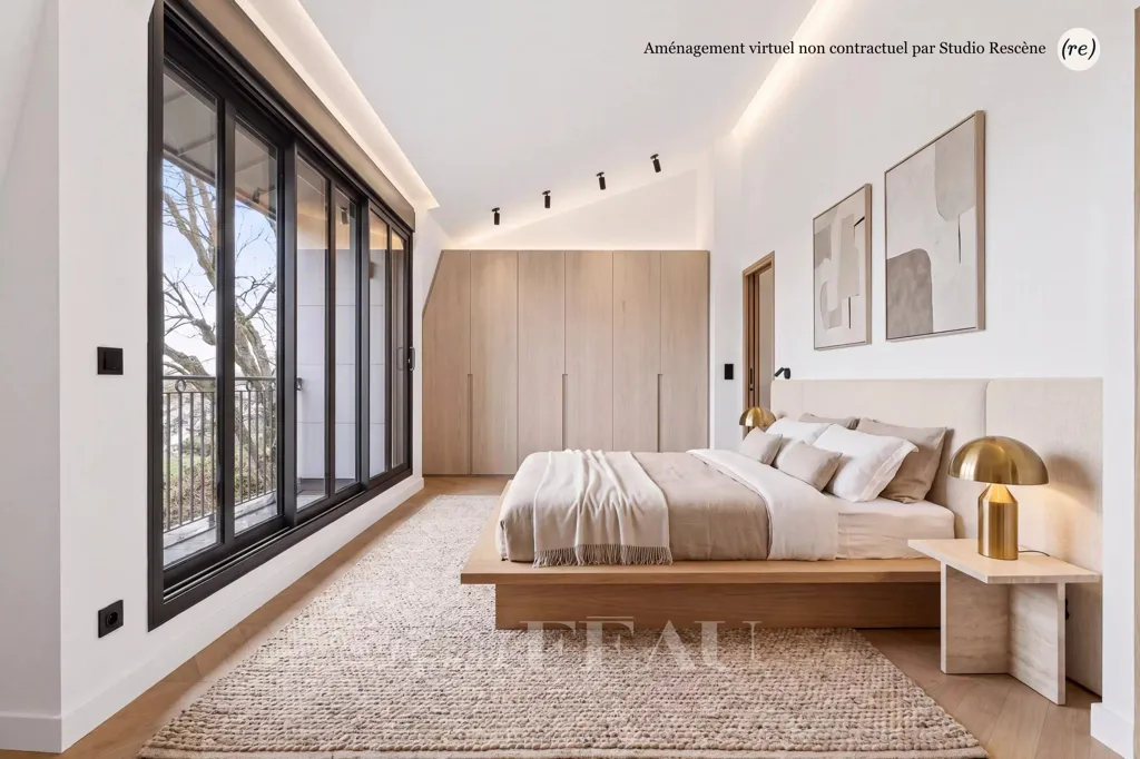 Chambres - Maison Contemporaine avec Vue Paris à Suresnes