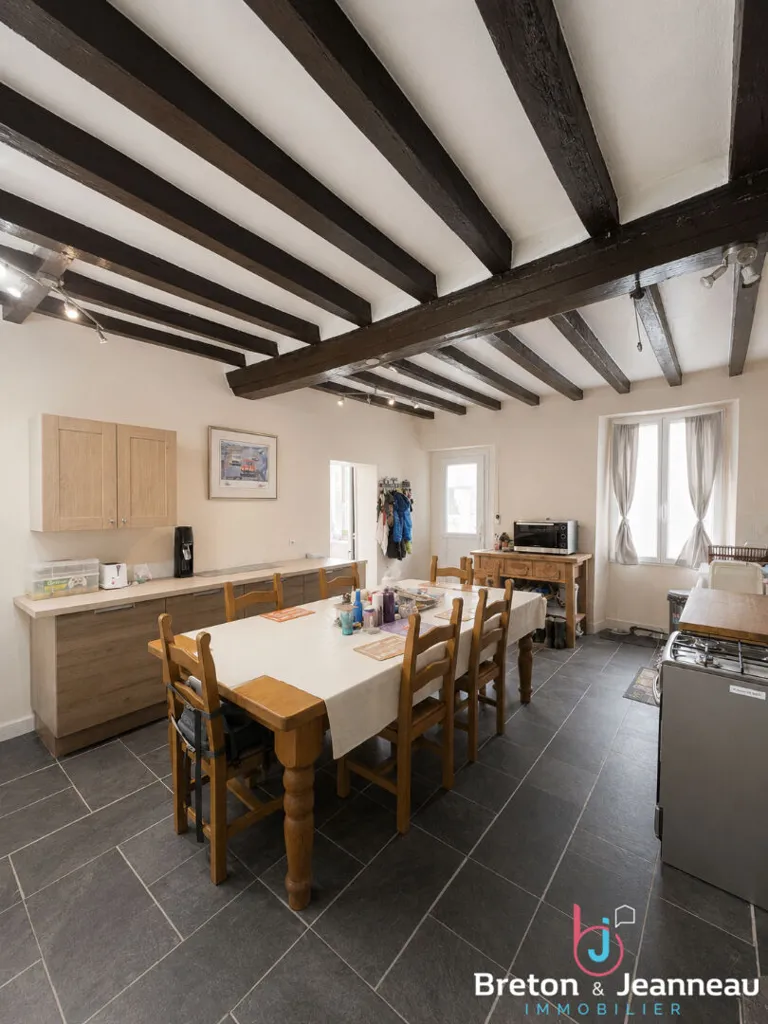 Salle à manger - Maison de Campagne avec Jardin à Torcé Viviers