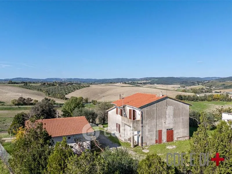 Aerial - Rustic Casale with Panoramic Views in Scansano