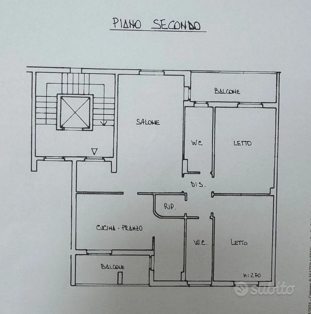Plaan - Apartment with Balcony in Central Zone