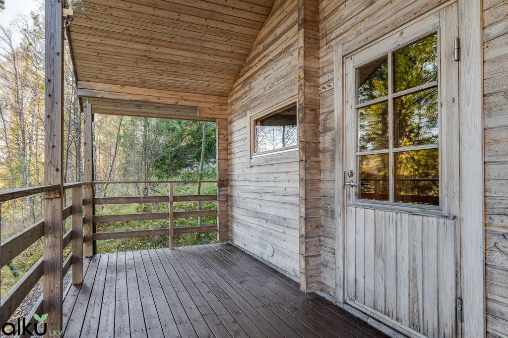Terrasse - Cottage with River View and Sauna in Muhos