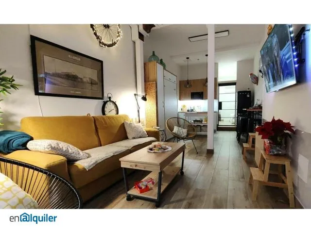 Soggiorno - Fully Furnished Flat in Lavapiés, Madrid