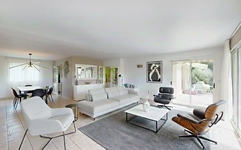Séjour - Bungalow plein sud avec jardin à Octeville-sur-Mer