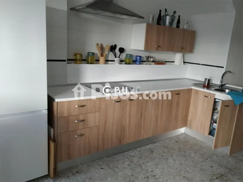 Köök - Apartment with Terrace in Malpartida de Cáceres