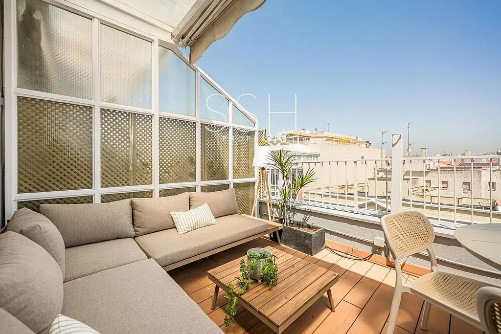 Terrasse - Modern Loft with Terrace in Almagro, Madrid