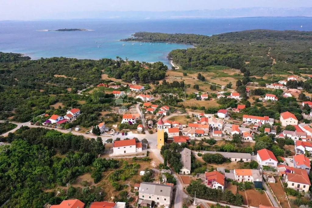 Aerial - Stone House with Pool on Molat, Zadar