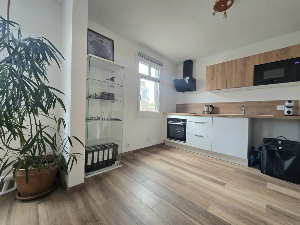 Köök - Studio with Parking in Lambersart