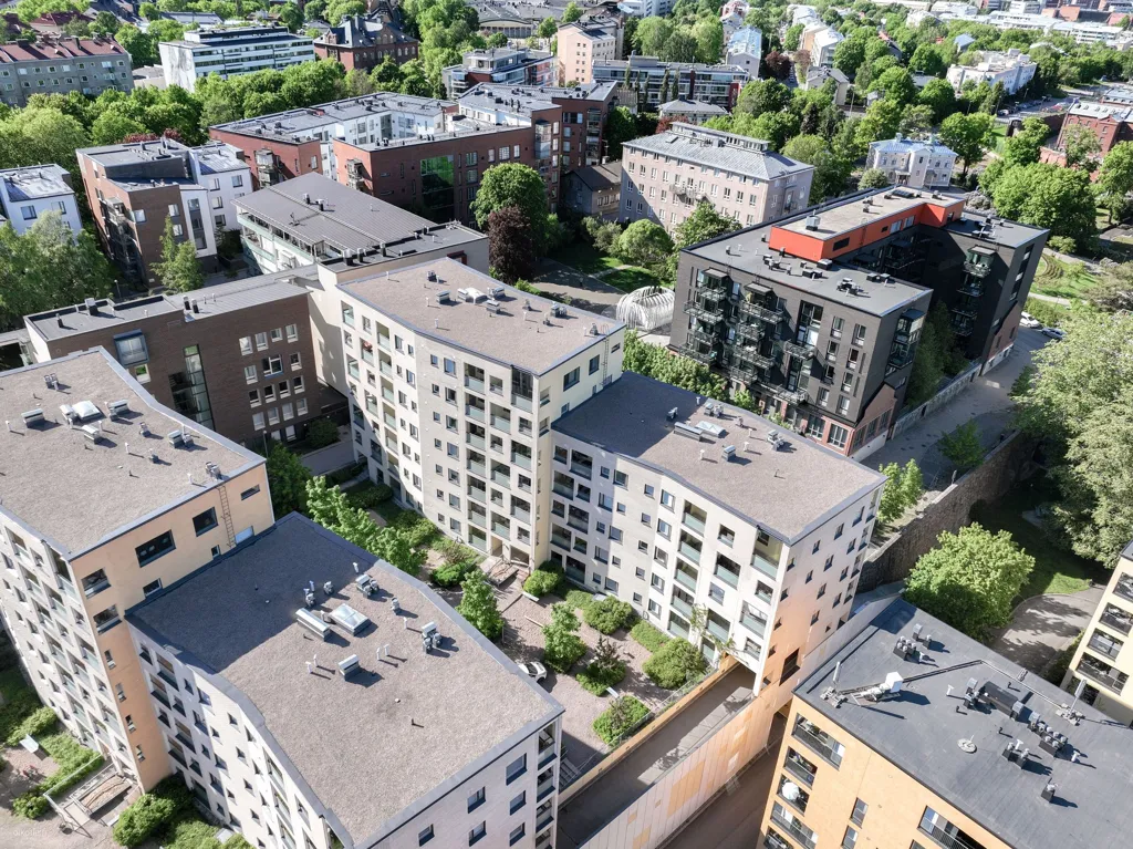 Vue aérienne - Modern Flat with Balcony in Hermanni, Helsinki