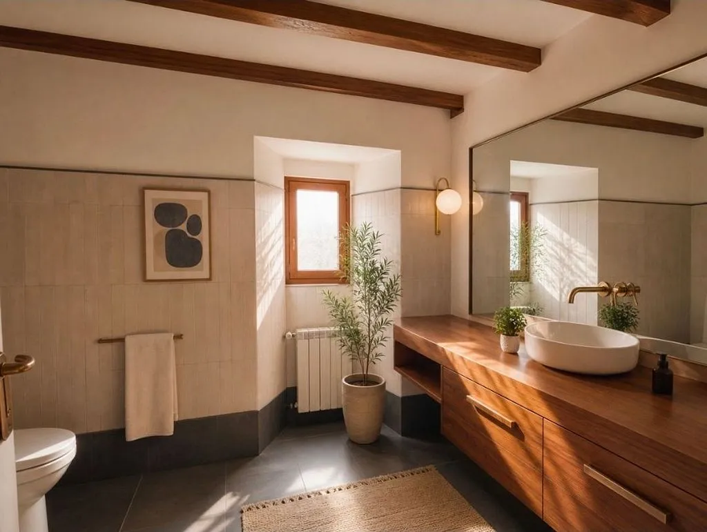Salles de bain - Chalet with Agroturismo in Valderejo