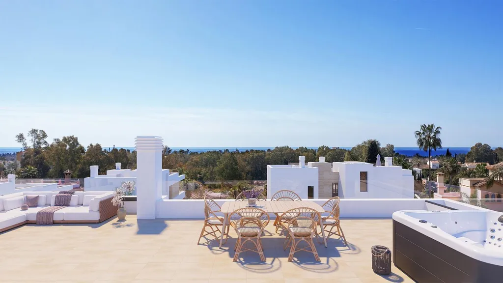 Terrasse - Detached Villa with Pool in Estepona's Golden Triangle