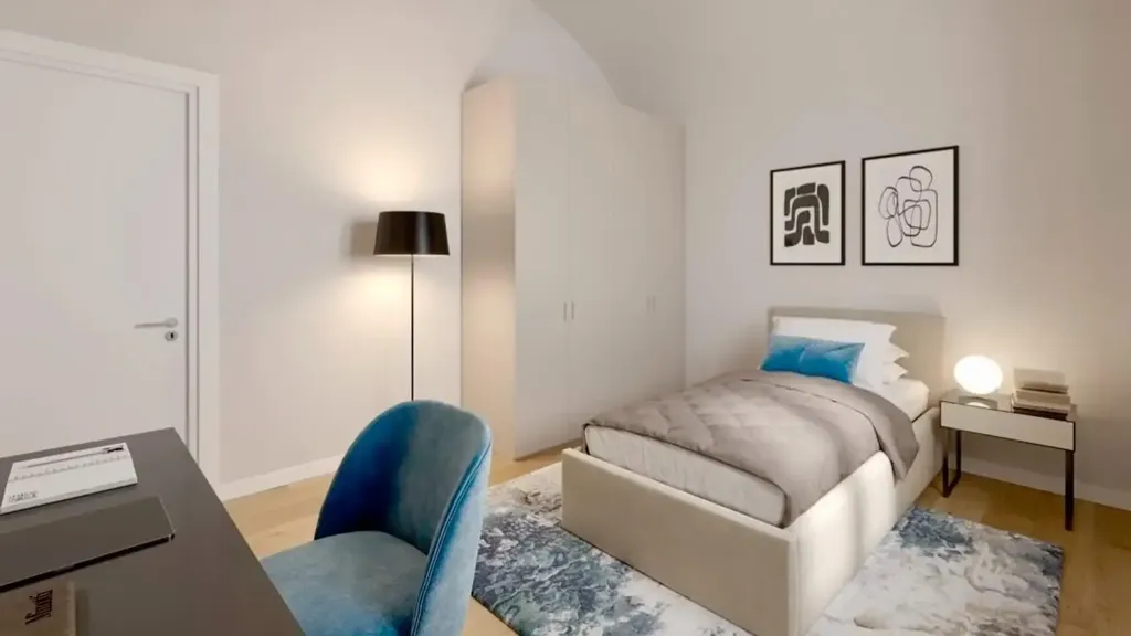 Bedrooms - Rustic-Style Apartment with Private Garden in Pisa