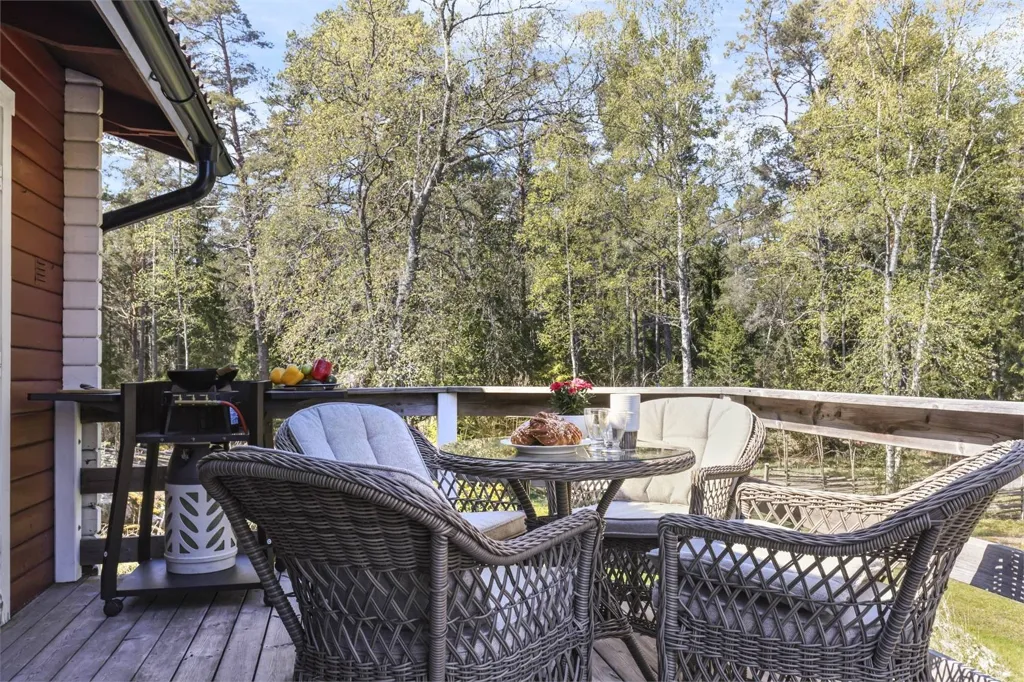 Terrasse - Cottage with Sea Access in Gräsö, Norrboda