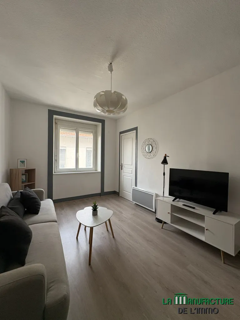 Séjour - Appartement T2 Meublé au Centre-Ville de Saint-Étienne