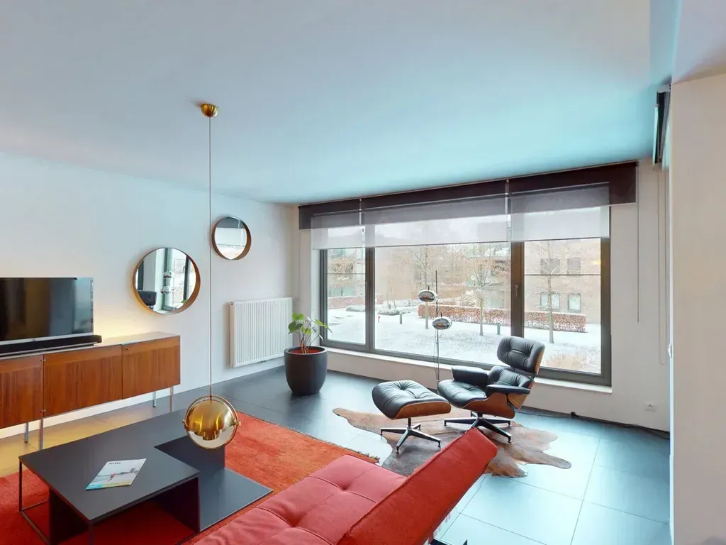 Soggiorno - Modern Apartment with Garden Access in Wijnegem