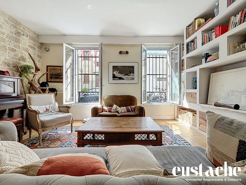 Séjour - Maison en Mono-Propriété avec Terrasse à Pantin
