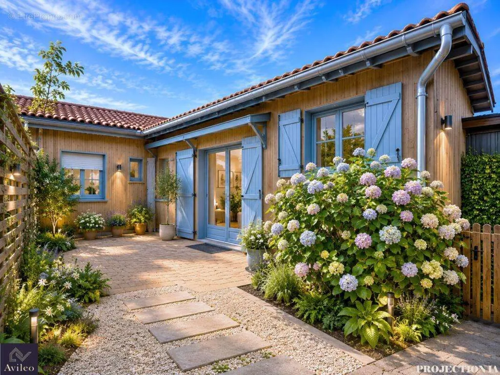 Extérieur - Villa mitoyenne avec balcon au cœur du Cap Ferret