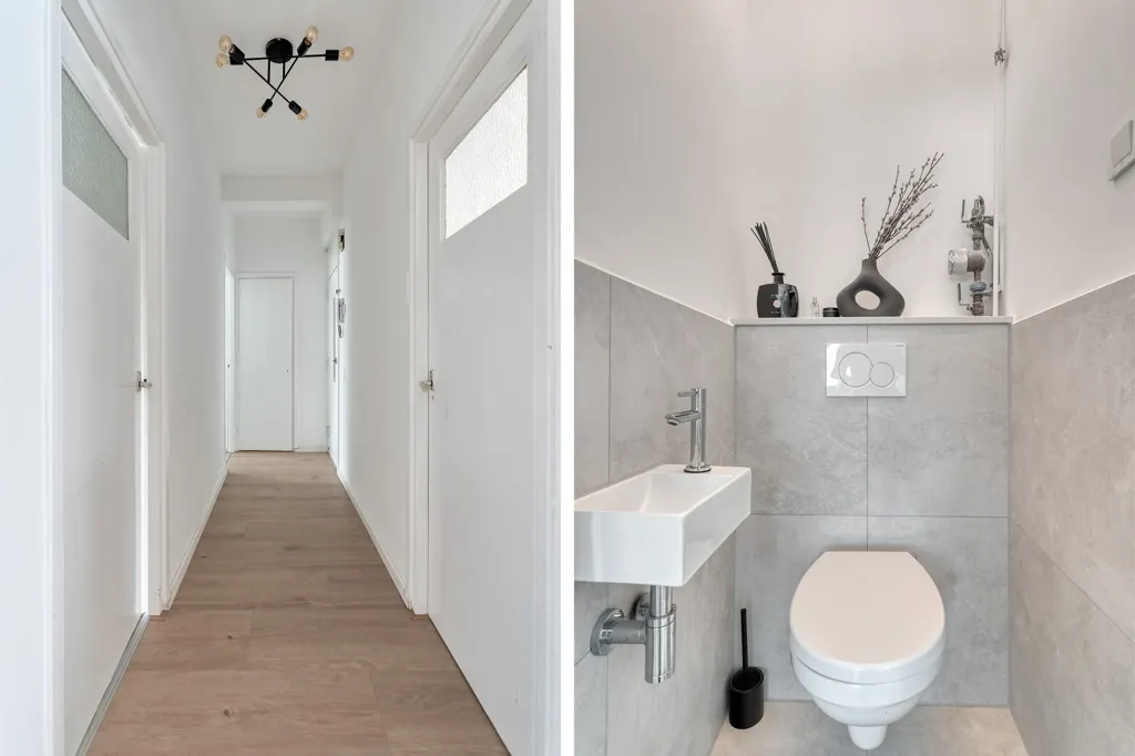Salles de bain - Four-Bedroom Apartment with Balconies in Rotterdam