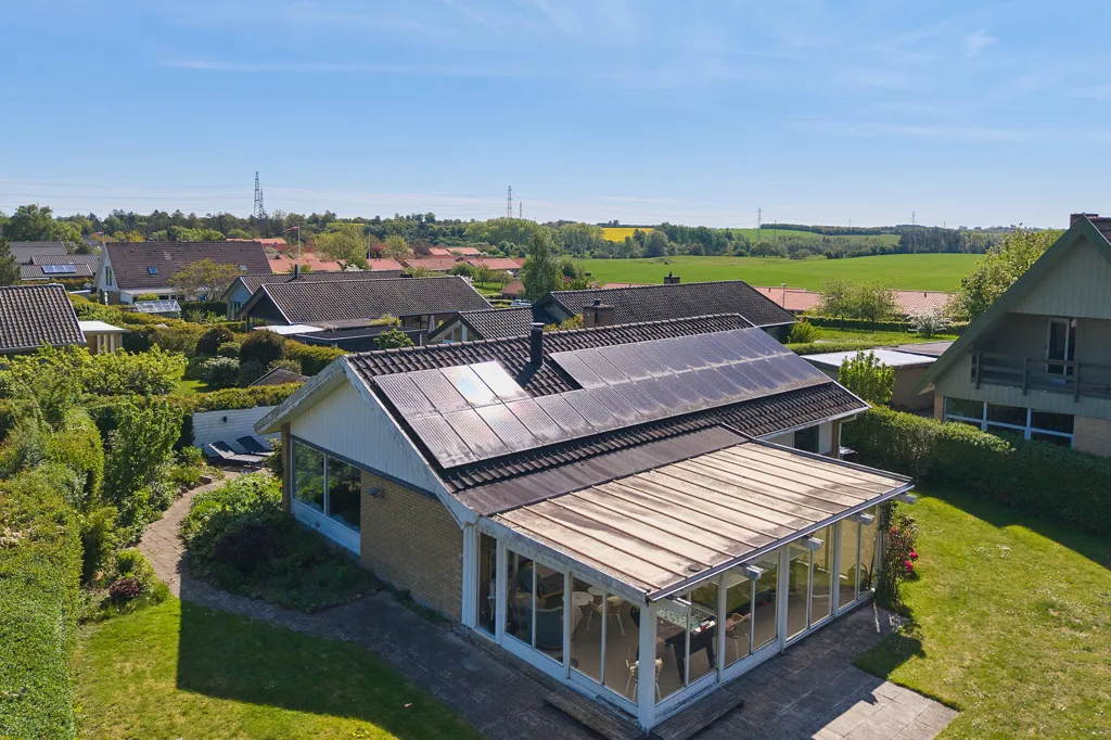 Aerial - Modernised Villa with Garden in Stenløse