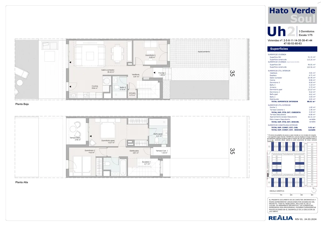3-bedroom apartment in Guillena