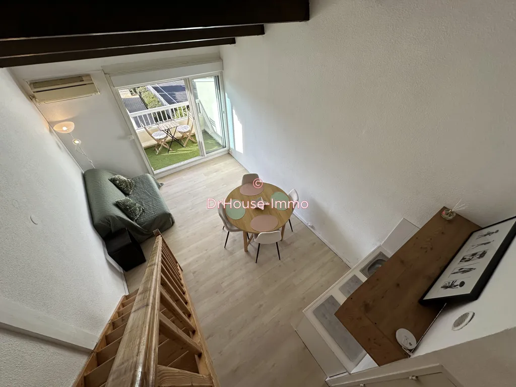 Séjour - Studio avec Mezzanine et Terrasse à Agde