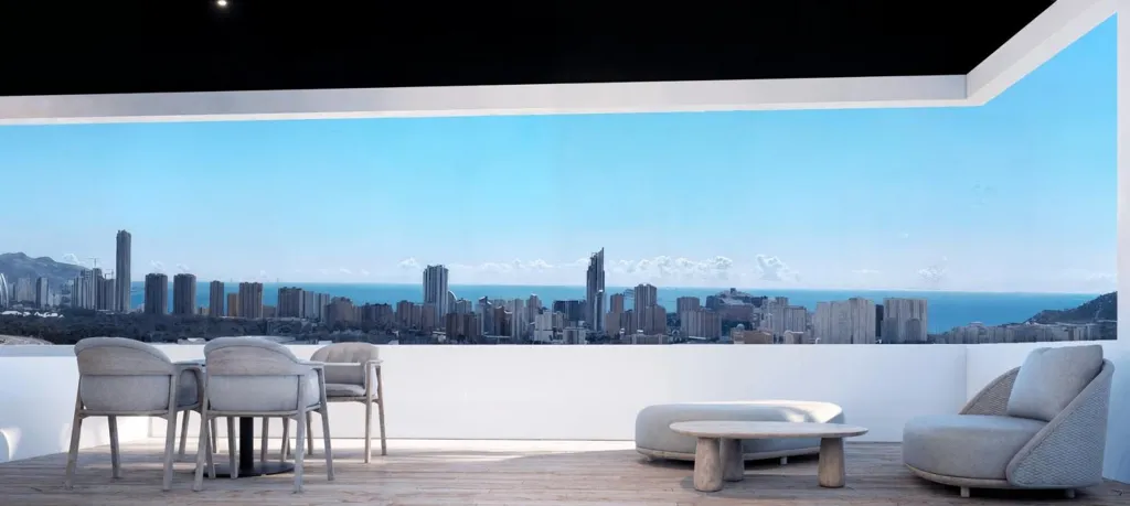 Terrasse - 2-Bedroom Apartment with Pool in Finestrat
