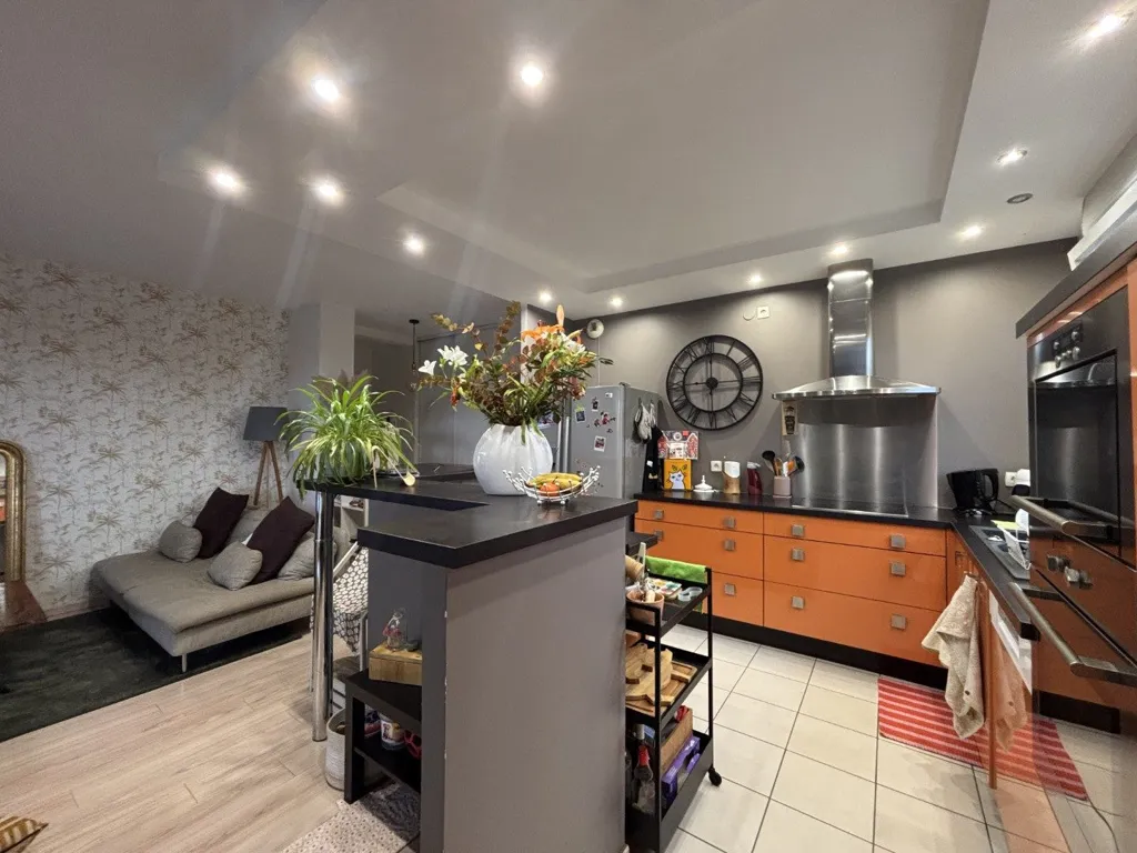 Köök - Apartment with Terrace in Royat