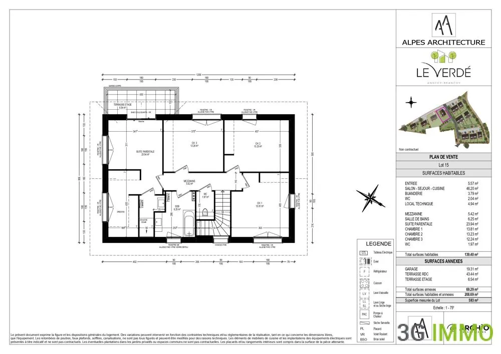 Plaan - 5-Bedroom House with Garden in Seynod