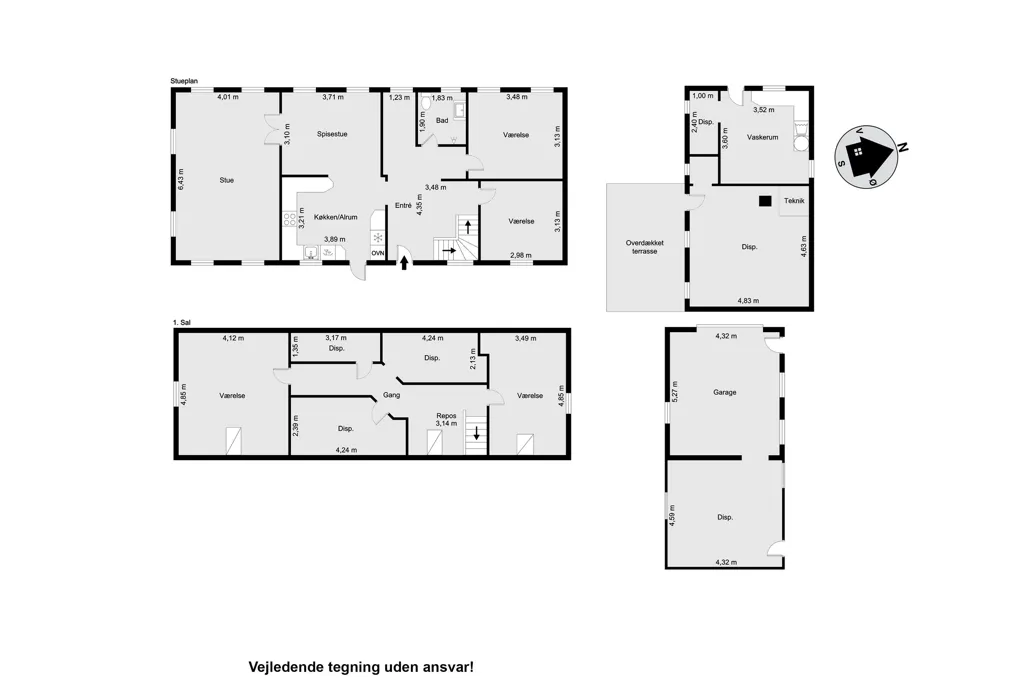 Plan - Maison 5 pièces à Sæby