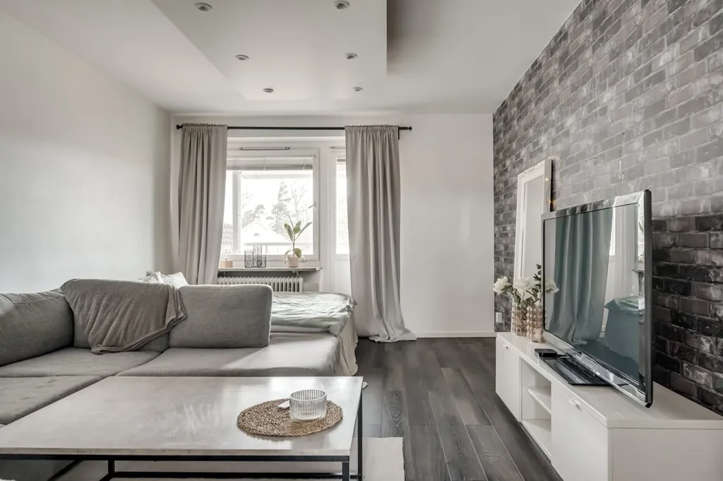 Soggiorno - Apartment with Large Balcony in Skövde