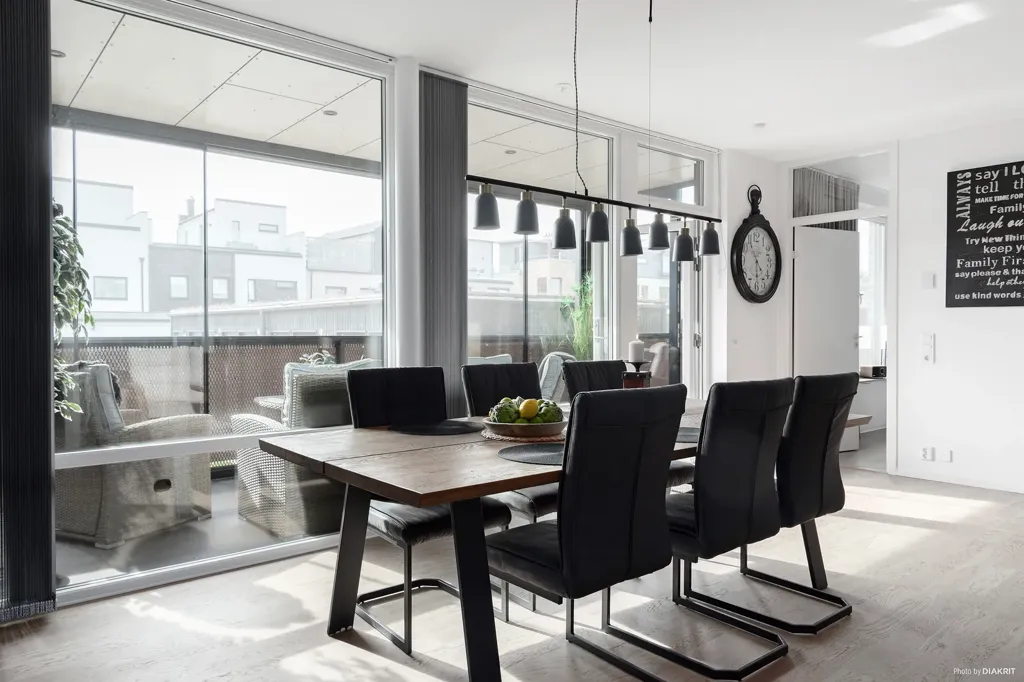 Sala da pranzo - Modern Flat with West-Facing Balcony in Skåne