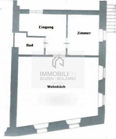 Planimetria - Rustic-Style Flat with Private Garden in Egna