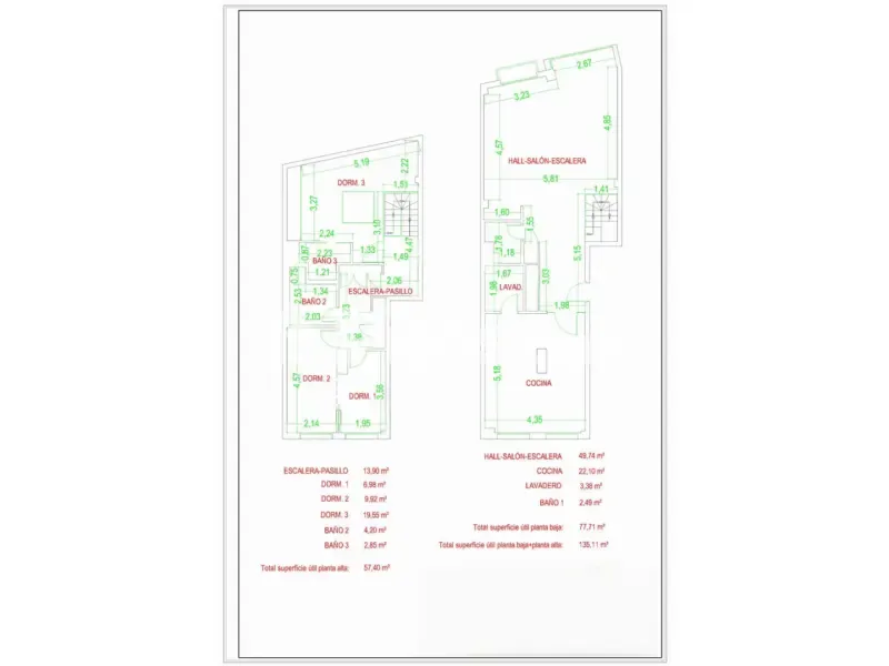 Plaan - Duplex with Terrace and Views in Bilbao