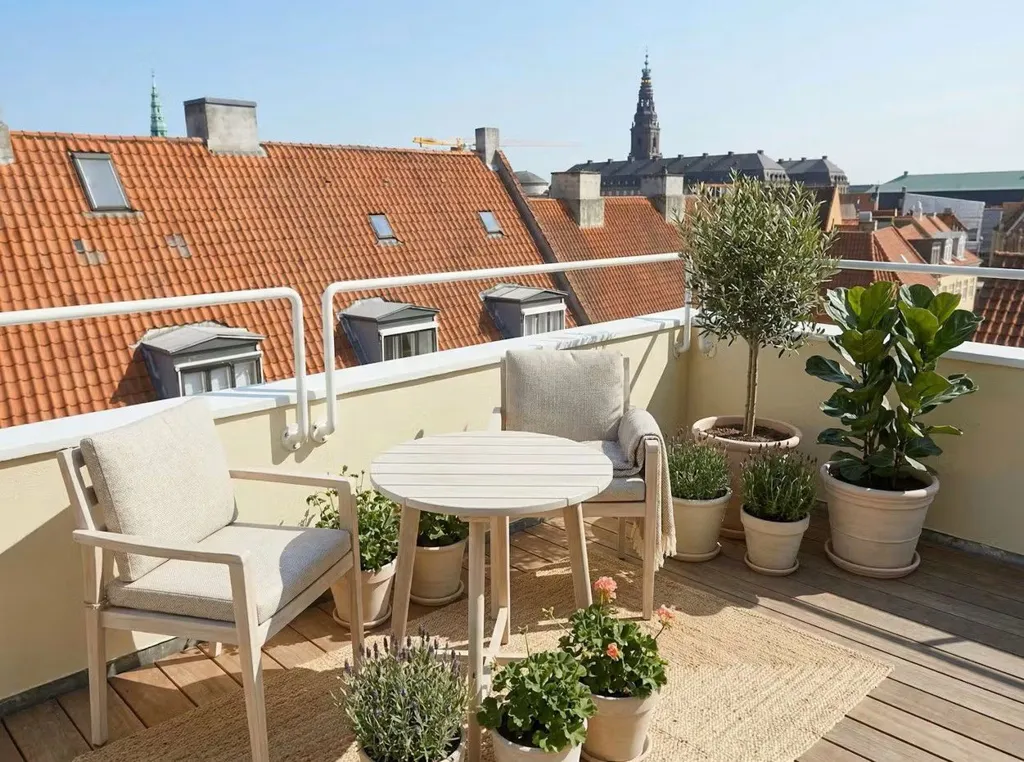 Terrass - Contemporary Apartment with Rooftop Terrace in Copenhagen