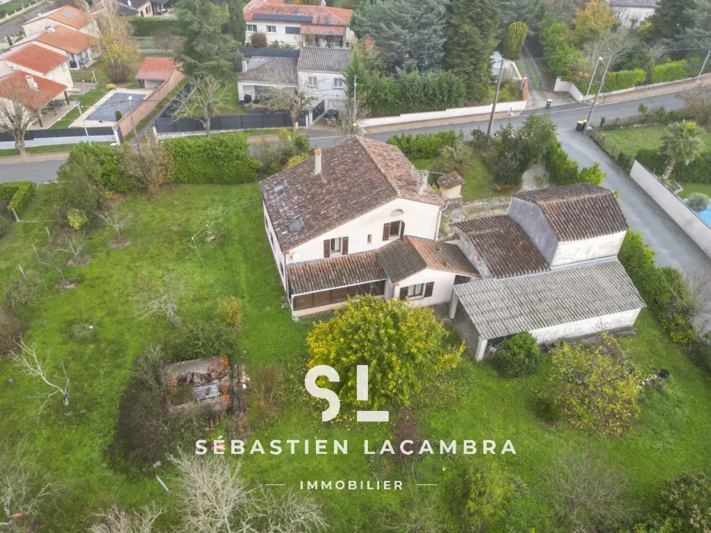 Vue aérienne - Maison de Caractère avec Terrain à Bâtir à Puygouzon