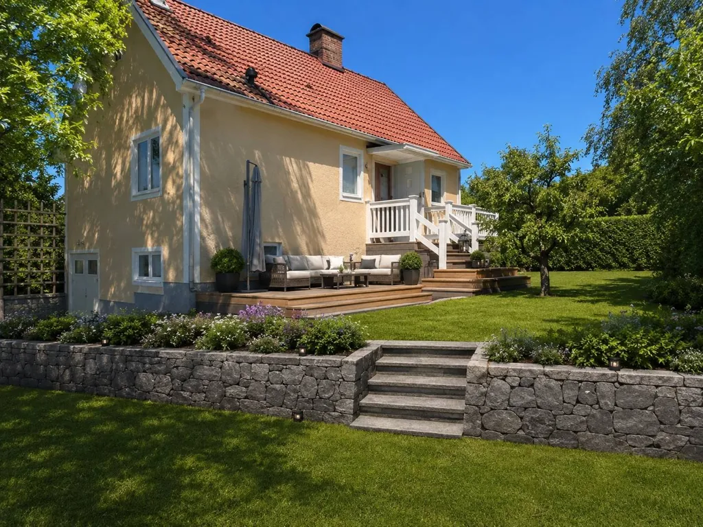 Jardin - Charming Putsvilla with Garden in Lilla Ursvik