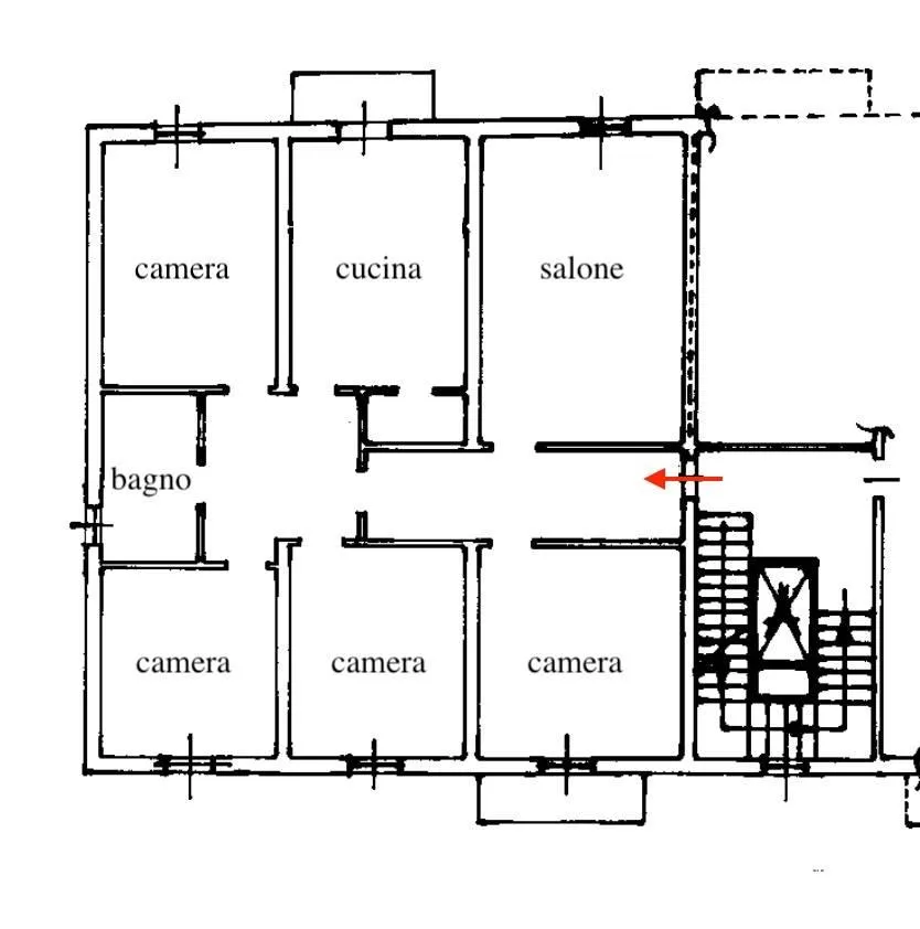 Plaan - Apartment with Balcony in Central Civitanova Marche