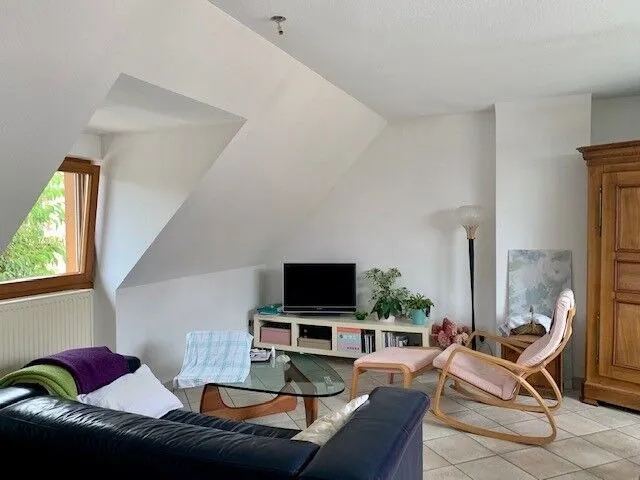Living Room - 2-Bedroom Flat with Balcony in Truchtersheim