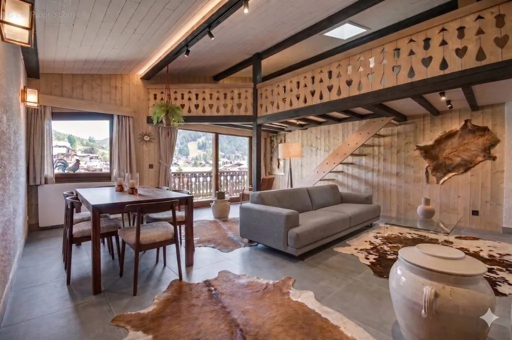Elutuba - Apartment with Balcony and Mountain View in Les Gets