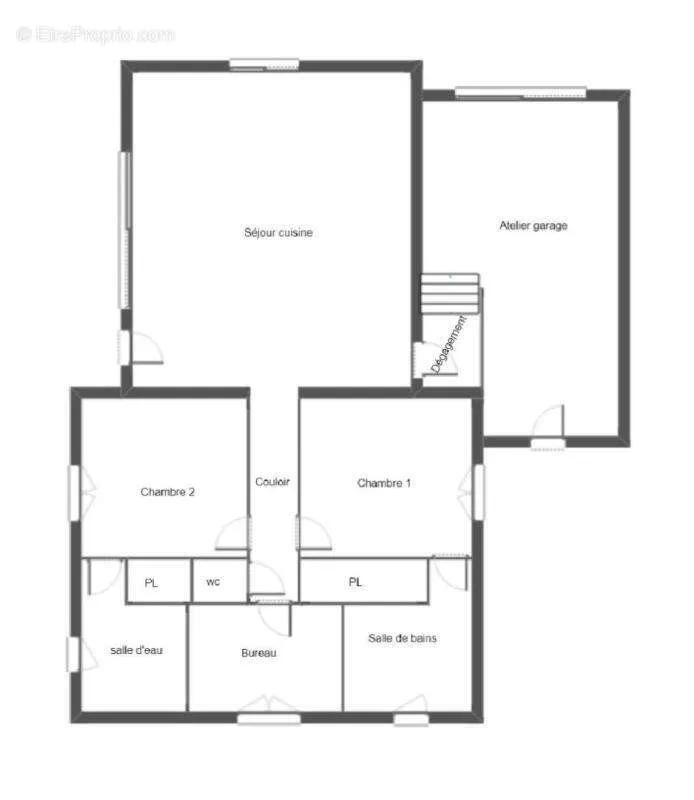 Plan - Villa avec Atelier à Mirande