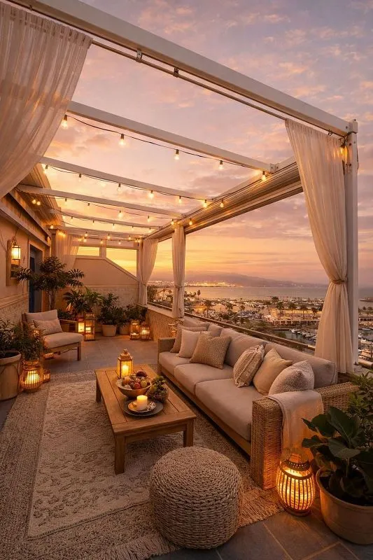 Terrace - Duplex Penthouse with Sea Views in Roquetas de Mar