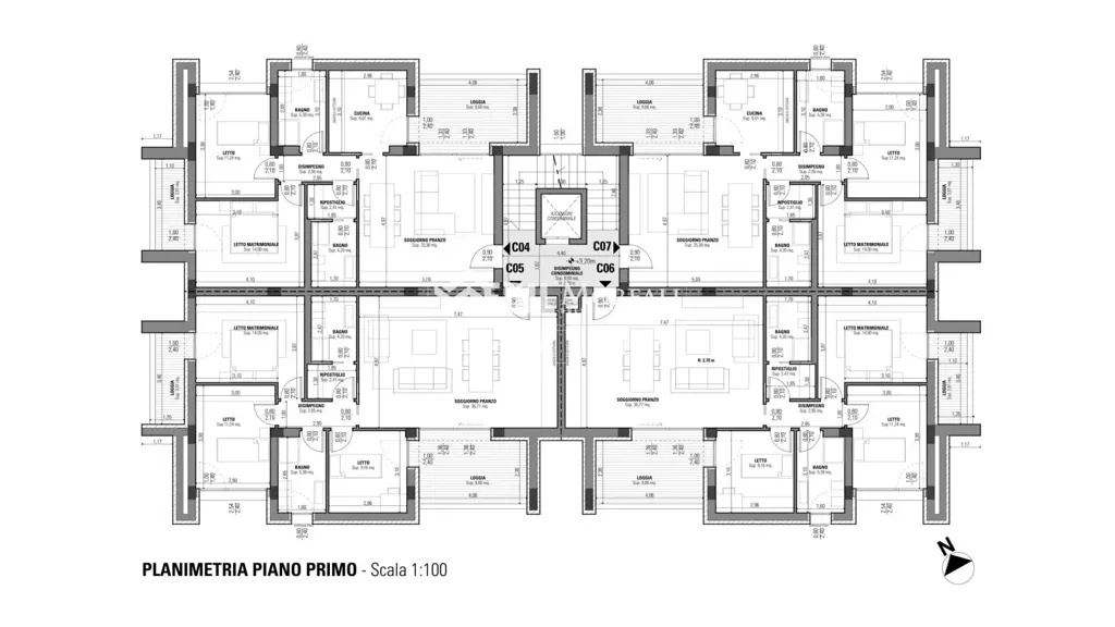 Plaan - Luxury Apartment with Loggia in Modena