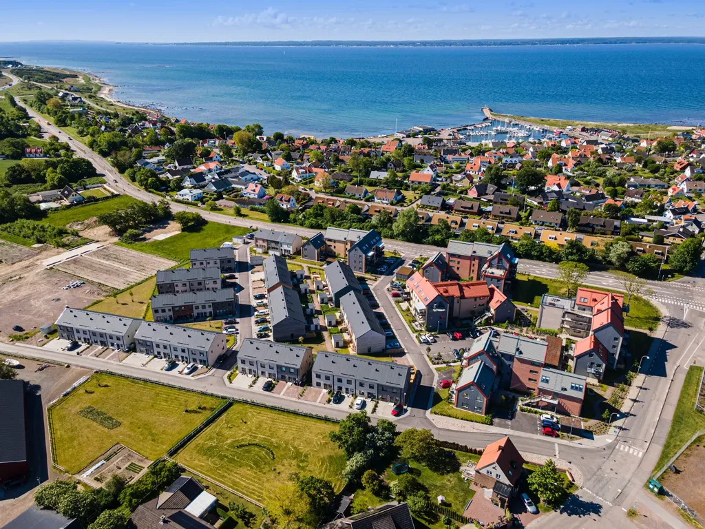 Vue aérienne - Modern Flat with Terrace in Viken, Skåne