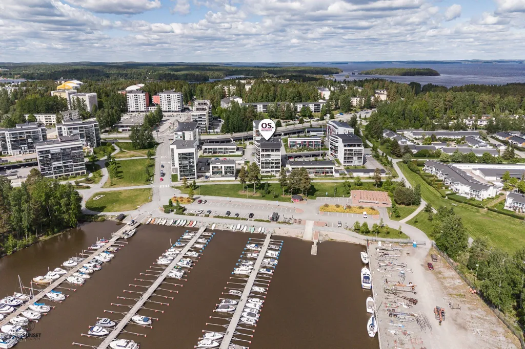 Vista aerea - Modern Apartment with Balcony in Halkoniemi