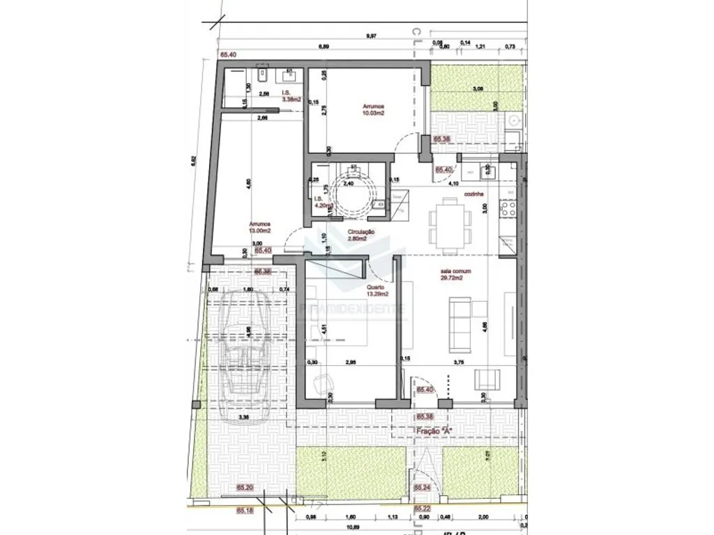 Plan - Modern Semidetached House with Outdoor Space in Seixal